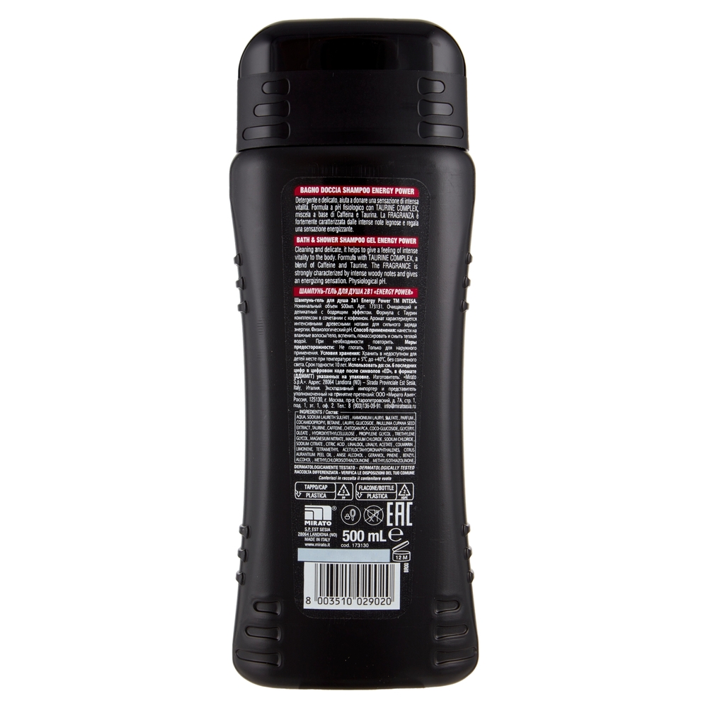 Intesa Pour Homme Bagno Doccia Shampoo Energizzante Energy Power 500 mL